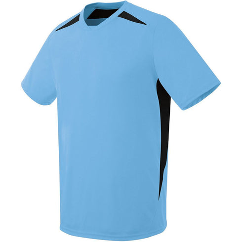 Russell Athletic Youth Hawk Jersey (322871), Color 'Columbia Blue/Black'